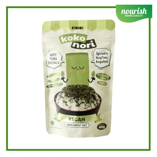 KOKOBI Koko Nori Abon Rumput Laut Tabur No MSG, Tanpa Pengawet 40gr - VEGAN