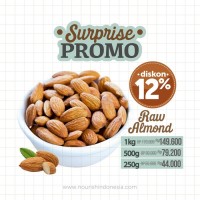 Natural Raw Whole Almond (500gr)