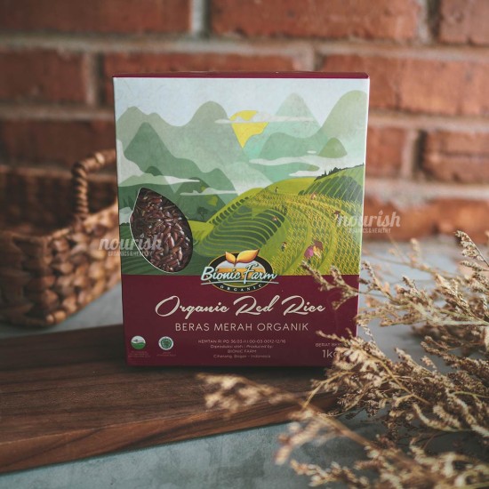 Bionic Farm, Organic Red Rice 1kg (Beras Merah Organik)
