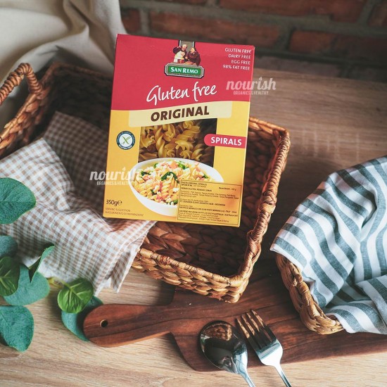San Remo Organic Gluten Free Spirals (Pasta Organik) 250 gr
