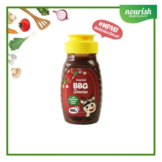 Nourish Saus Bumbu MPASI No MSG / Kecap MPASI No MSG / Saus Organik - BBQ SAUCE
