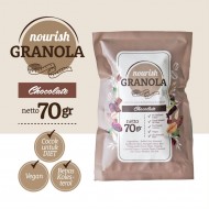 Nourish Granola Chocolate Bebas Kolesterol Tinggi Serat Vegan - 60 Gram