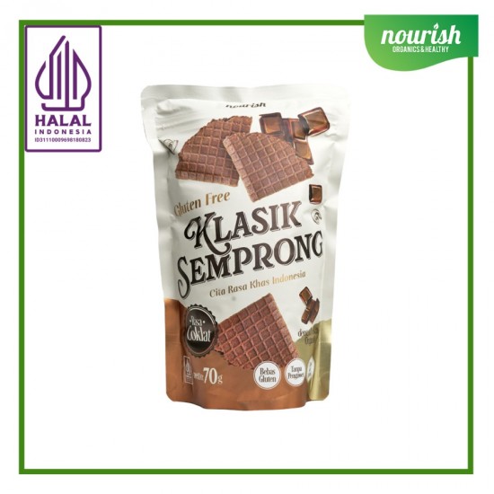 Gluten Free Klasik Semprong - Coklat Tanpa Gula Rafinasi Halal 70gr