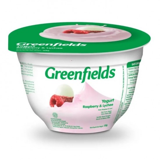 Greenfields Yogurt |Yogurt Greenfield Raspberry Lychee 125 g