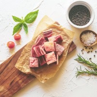 Grass Fed Short Ribs Cube (Daging Iga Grassfed Halal) Frozen 500 gr