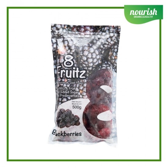 8 Fruitz IQF Blackberries Frozen / Blackberry 500 gr