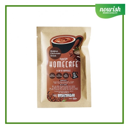 Homecafe Belgian Chocolate Drink, Minuman Siap Seduh 50gr