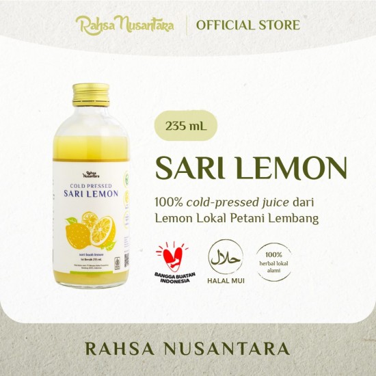 Rahsa Nusantara, Sari Lemon Premium Juice Murni Lokal Asli / HALAL - 235 mL