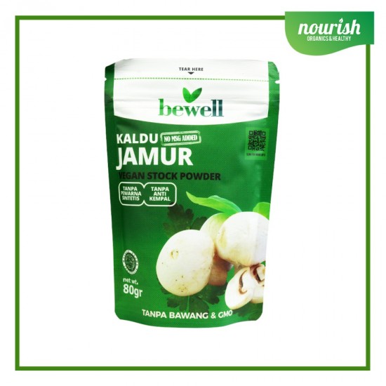 Organic Center, Bewell Kaldu Jamur Tanpa Bawang NON MSG 80g