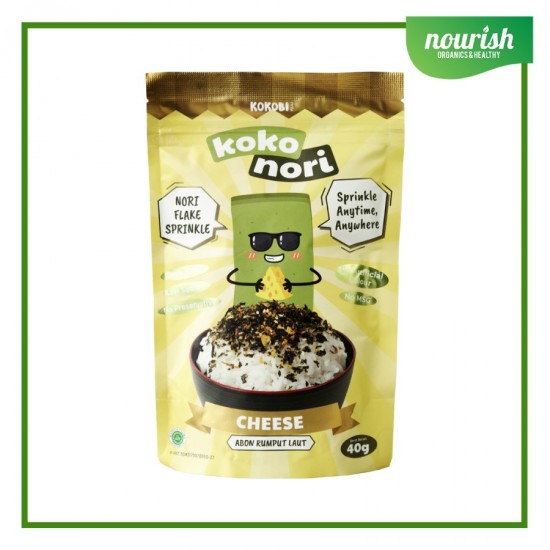 KOKOBI Koko Nori Abon Rumput Laut Tabur No MSG, Tanpa Pengawet 40gr - CHEESE