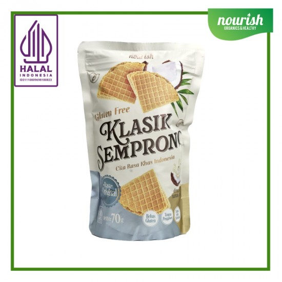 Gluten Free Klasik Semprong - Original Tanpa Gula Rafinasi Halal 70gr