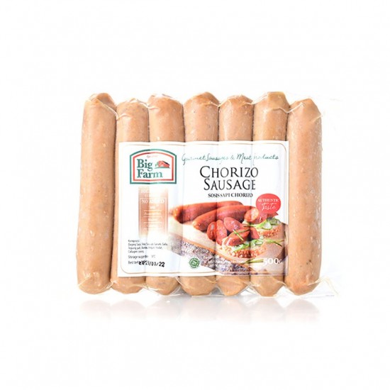 Big farm Chorizo Sausage Sosis NO MSG 7pc 500 G