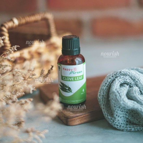 Happy Green Clove Leaf Essential Oil (30 ml) - Minyak Daun Cengkeh