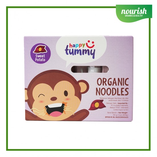 Happy Tummy Organic NOODLE / Mie MPASI organik bayi anak 150gr - SWEET POTATO