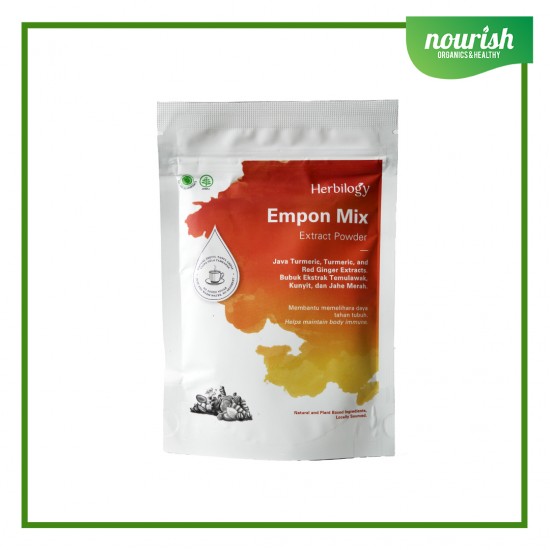 Herbilogy Empon Mix (Bubuk ekstrak Kunyit, Temulawak, Jahe Merah) 100g