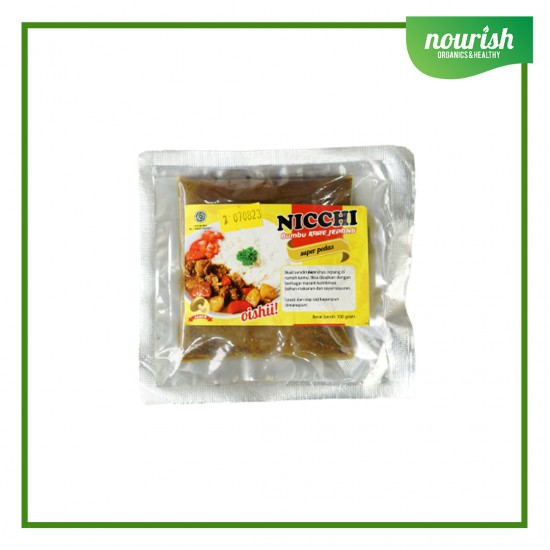 NICCHI Kare Jepang / Kari Jepang / Japanese Curry Paste , HALAL 100g - Jamur Spr Pedas
