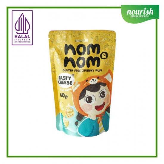 Nom Nom - Gluten Free Crunchy Puff Tasty Cheese Soes Kering Keju 60gr