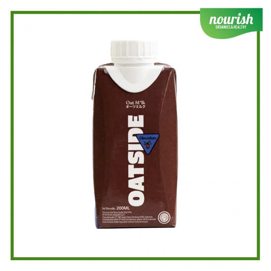 Oatside Oat Milk With Caps ( TUTUP ) 200 Ml - Chocolate