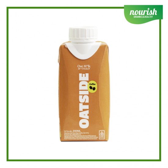 Oatside Oat Milk With Caps ( TUTUP ) 200 Ml - Coffee