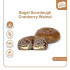 Bagel Cranberry Walnut Cream Cheese - 100% Sourdough Bagel Cranberry Walnut dengan isian Cream Cheese Long Fermentation 100gr