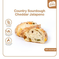 Country Cheddar & Jalapeno - 100% Sourdough Country Bread Long Fermentation 600gr - SLICE