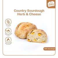 Country Herbs & Cheese - 100% Sourdough Country Bread Long Fermentation 600gr - SLICE