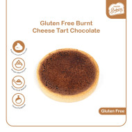 Gluten Free Burnt Cheese Tart with Mascarpone & Grass-Fed Cream Cheese (D:10cm) - Chocolate