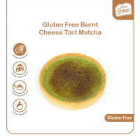 Gluten Free Burnt Cheese Tart with Mascarpone & Grass-Fed Cream Cheese (D:10cm) - Matcha