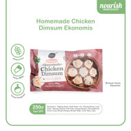 Homemade Chicken Dimsum Nourish Kitchen - Dimsum Ayam Bebas Gluten, Tanpa MSG, Tanpa Pengawet 250 gr - Ekonomis