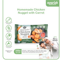 Homemade Chicken Nugget Nourish Kitchen - Nugget Ayam Bebas Gluten, Tanpa MSG, Tanpa Pengawet 250 gr - Wortel