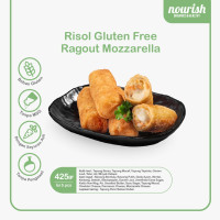 Homemade Risol Frozen Nourish Kitchen - Bebas Gluten, Tanpa MSG, Tanpa Pengawet, Rempah Alami 425 gr (isi 5) - Ragout Mozzarella
