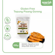 Nourish Tepung Pisang Goreng Gluten Free - Gluten Free Banana Fritter Flour Tanpa Perasa Buatan 200 gr