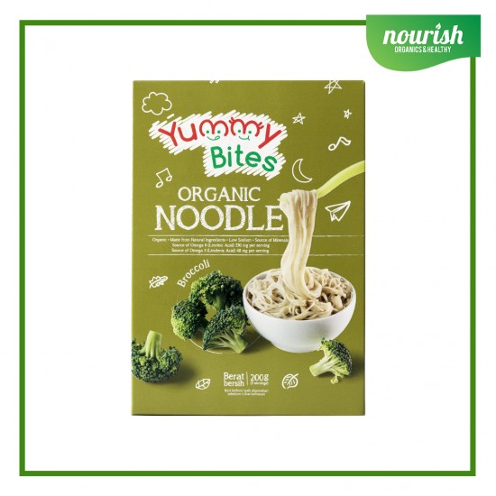 Yummy Bites, Organic Noodle Broccoli 200gr