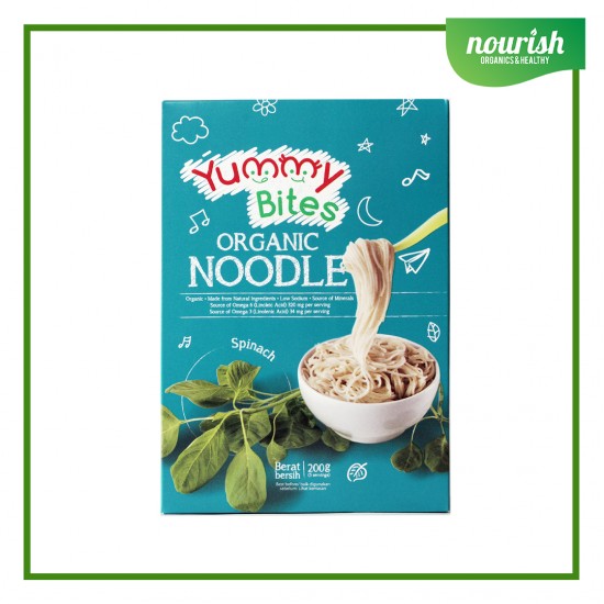 Yummy Bites, Organic Noodle Spinach 200gr