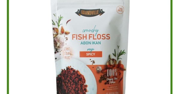 Grandville Crunchy Fish Floss Abon Ikan Rasa Spicy 100g