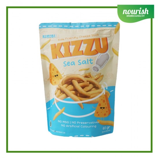 Kokobi KIZZU Cheese Stick/ Stik Keju Snack Anak NON MSG 60g - SEA SALT