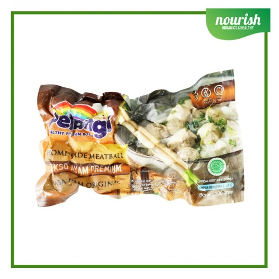 Pelangi Bakso Ayam Premium Non GMO, GLUTEN FREE, HALAL 300gr