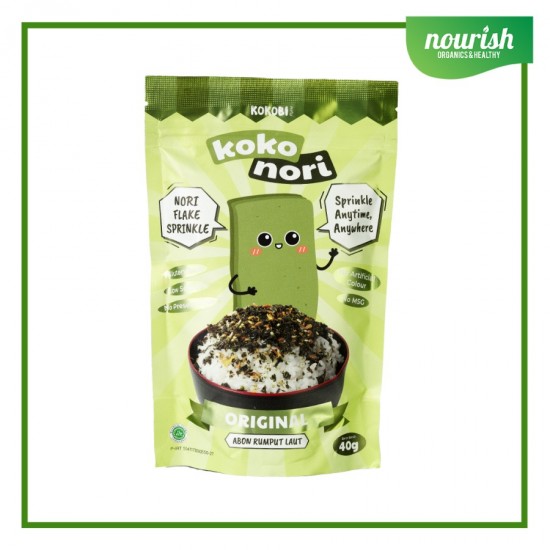 KOKOBI Koko Nori Abon Rumput Laut Tabur No MSG, Tanpa Pengawet 40gr - ORIGINAL