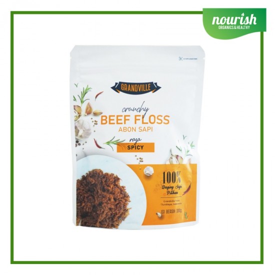 Grandville Crunchy Beef Floss Abon Sapi Rasa Spicy 100g