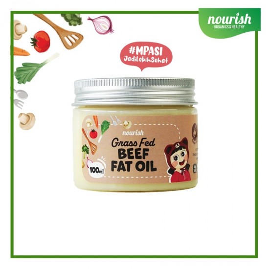 Nourish Chicken Fat Oil / Beef Fat Oil / Coconut Oil / BB Booster - BEEF FAT OIL