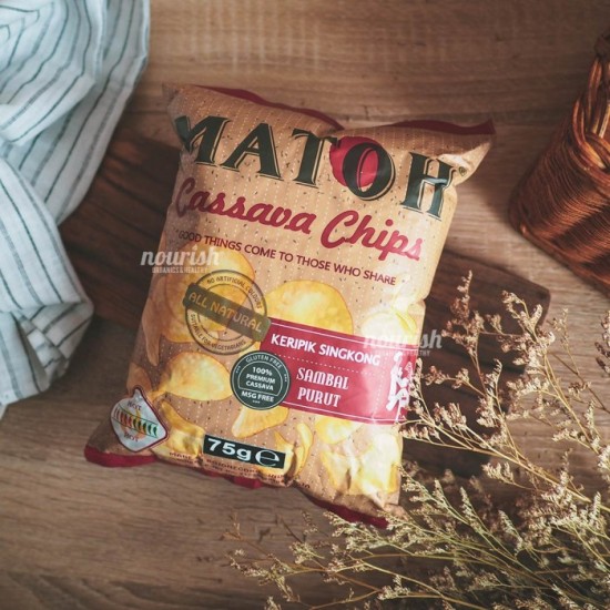 Matoh Keripik Singkong Sambal Purut No MSG 75g