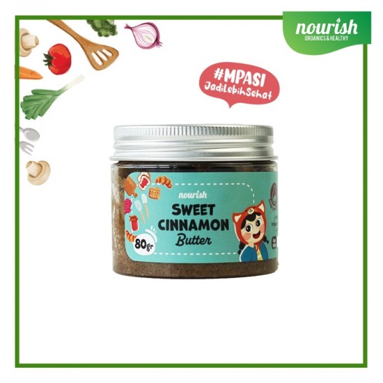 Nourish Butter Grass Fed MPASI / BB Booster / Lemak Baik - SWEET CINNAMON