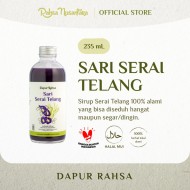 Rahsa Nusantara, Sari Serai Telang Jamu Sirup Herbal Tradisional,HALAL - 235 mL