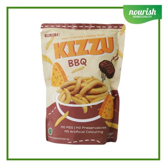 Kokobi KIZZU Cheese Stick/ Stik Keju Snack Anak NON MSG 60g - BBQ
