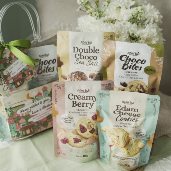 Cookie Treats Hampers Idul Fitri (Isi 4 Cookies Best Seller Nourish)