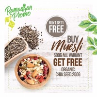 BUY 1 GET 1 FREE, Buy Muesli Get Free Organic Chia Seed 250gr