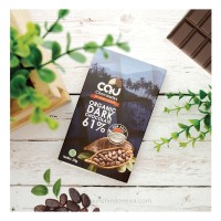 Cau Chocolate, Organic Dark Chocolate 61% Sea salt 50gr