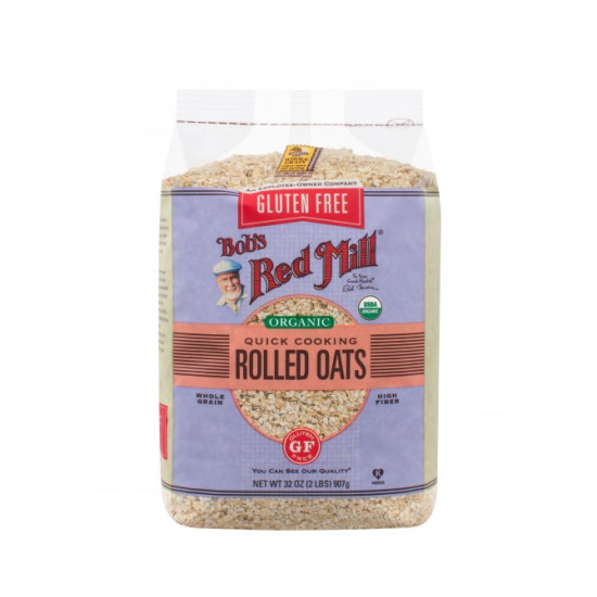 Bob's Red Mill, Gluten Free Organic Quick Cooking Rolled Oats 907g