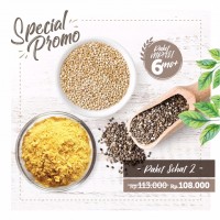 Paket Sehat 2 (150 gr Organic Chia Seed, 100gr Nutritional Yeast, Organic Quinoa)