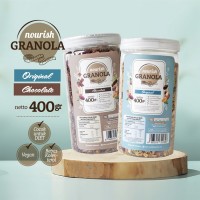Bundling Nourish Granola Original & Chocolate/ Bebas Kolestrol 400gr